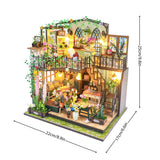 DIY Miniatyrväxthus med belysning – Handgjort 3D-pussel för kreativ dekoration Carvallo