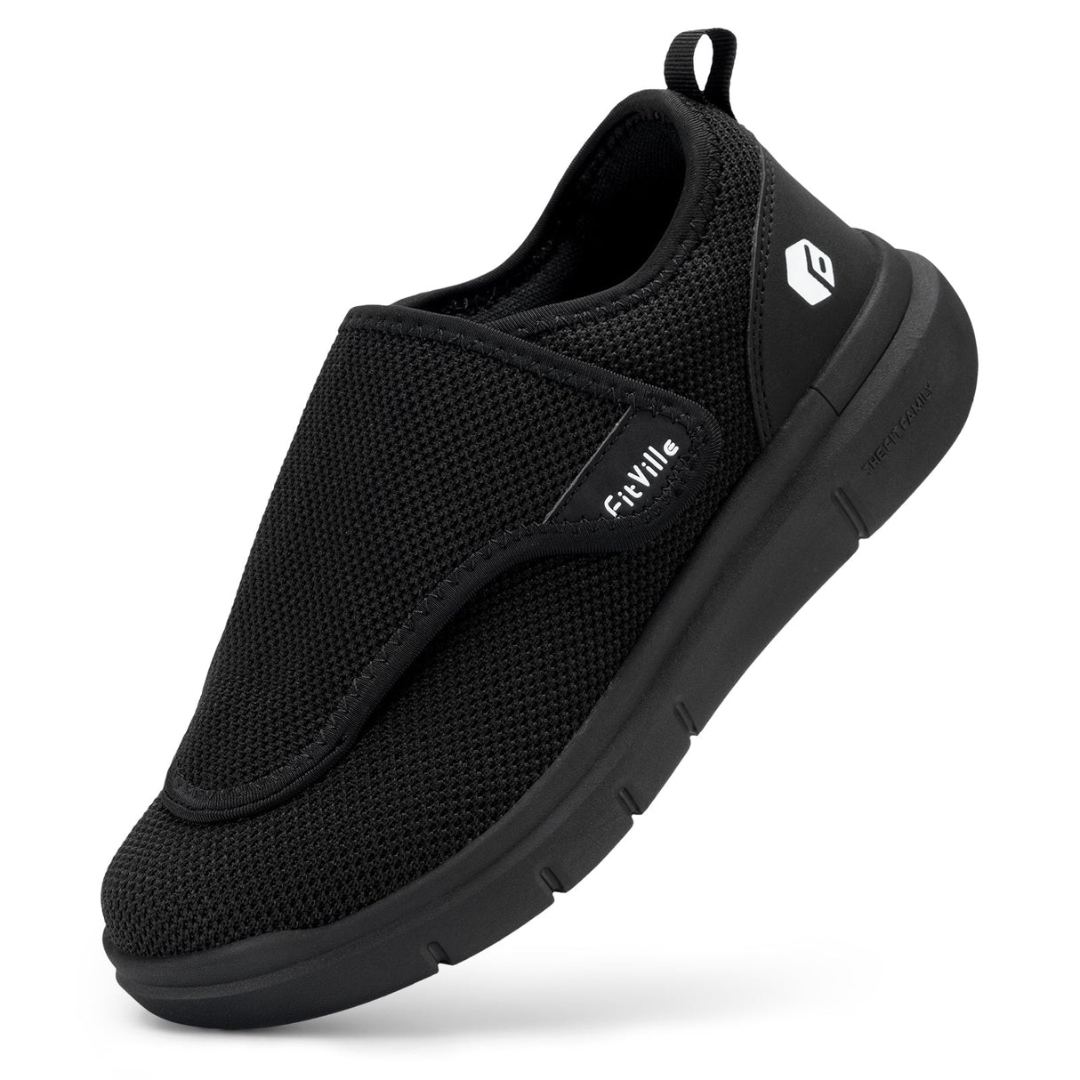 Velcrow® Ergonomiska och diabetesvänliga skor-Hemnix-Svart-35-Fri frakt ingår-Hemnix