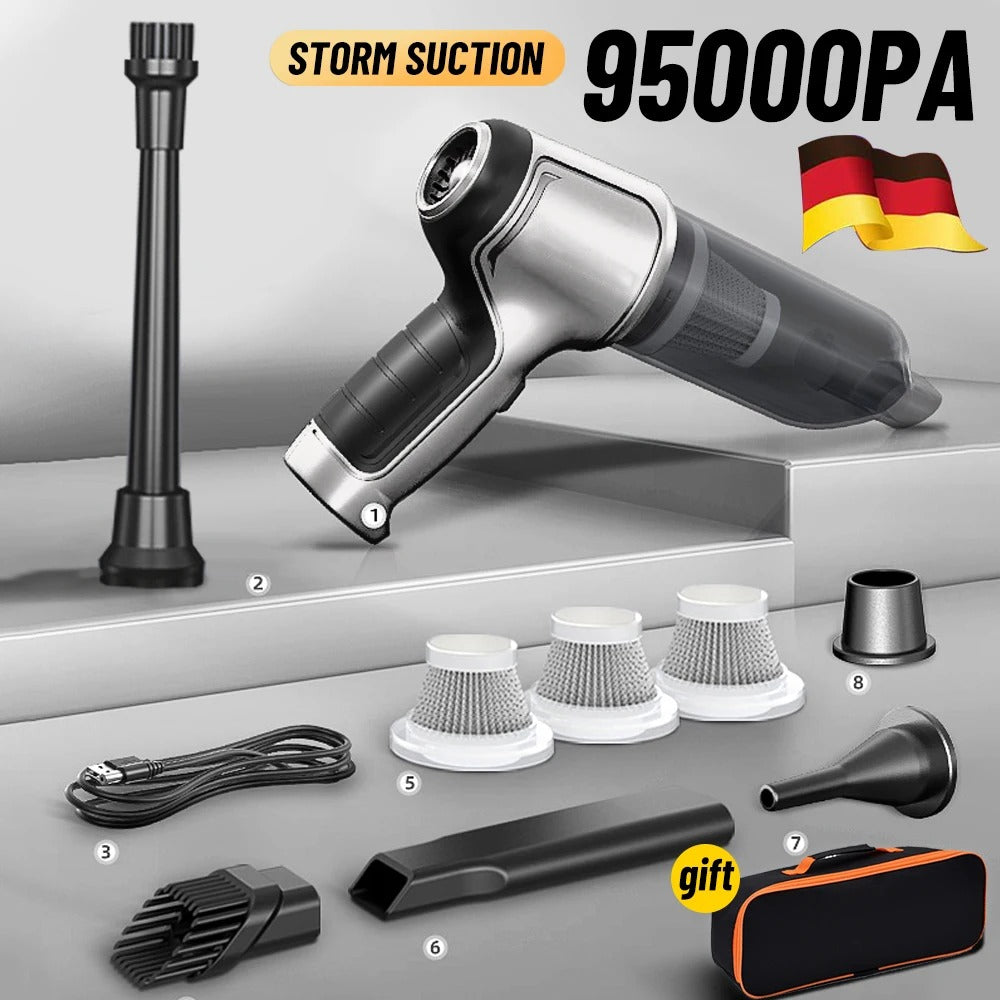 Royaleva Kraftfull Trådlös Biltvätt Dammsugare 95000Pa Carvallo