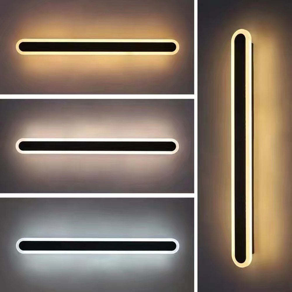 Utomhusvägglampa Modern Svart Vattentät Lampa Carvallo