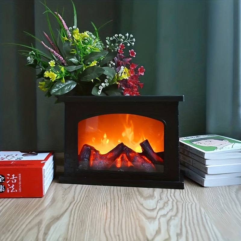 FlameGlow - Värmande Eld Simulering Kol Ljus Retro Dekoration för Inomhus och Utomhus Carvallo