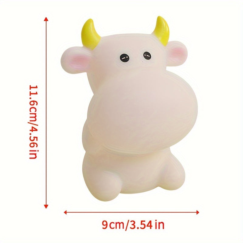 CowGlow - Söt Ko Nattlampa med Batteri för Barnrum Dekoration Carvallo