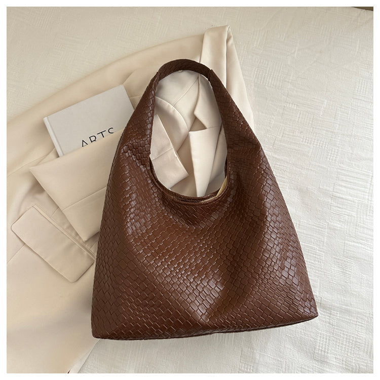 Empress™ Retrovävd Axelväska-Hemnix-Brun-Hemnix