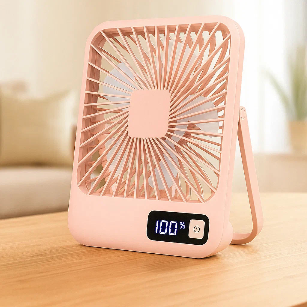 Portabel USB-uppladdningsbar bordsvifte Carvallo