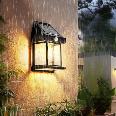 Utomhus Sol Lantern Rörelsesensor Vägglampa Carvallo