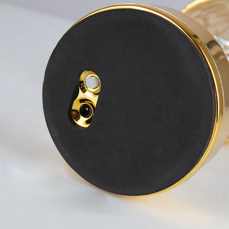 Retro Bloom LED-bordslampa – Uppladdningsbart tyg och metall nattlampa MILA Sverige