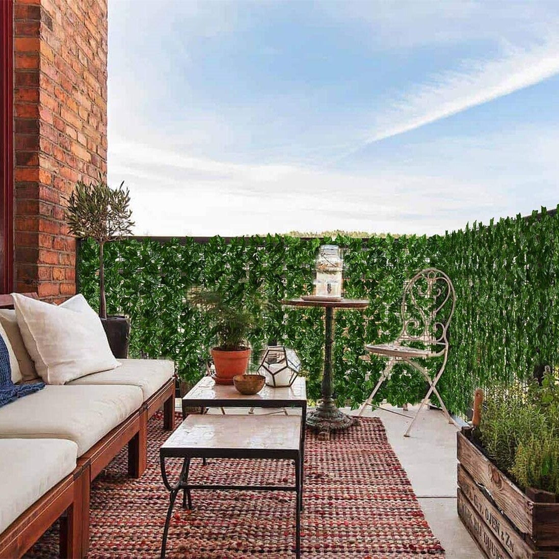 Konstgjord Växt Löv Staket-Garden-Bellasverige-Hemnix