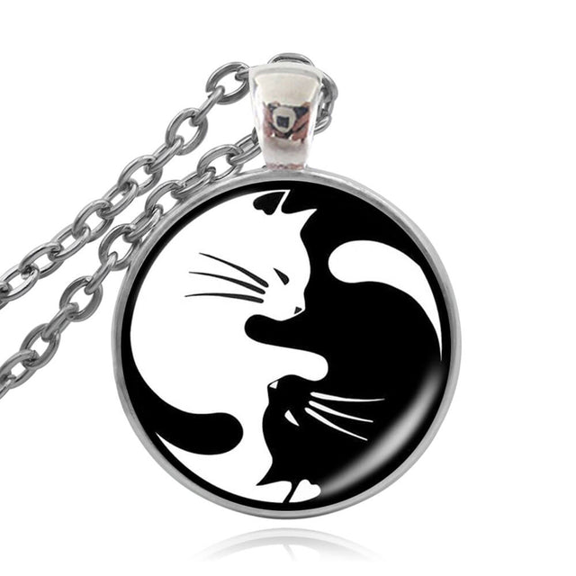 Cat Yingyang halsband-Jewelry-Hemnix-Hemnix