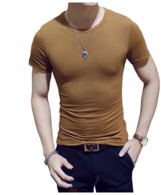Skjorta med rund hals för män-Clothes for Men-Hemnix-Kaffe-M-Hemnix