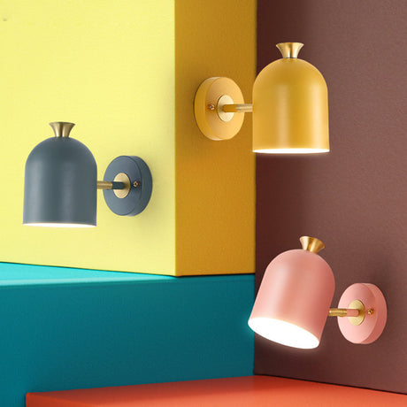 Dekorativ järnvägglampa | 9.84"× 7.87" | Enkel glödlampa belysning | Metall väggmonterad ljus | Brick by Brick Carvallo