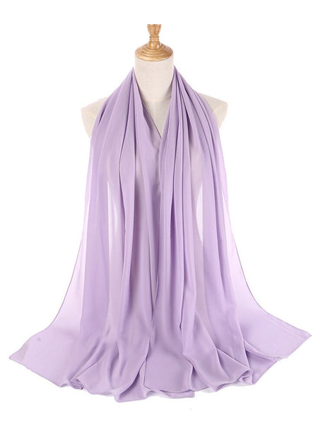Chiffon Hijab pannband-Clothes for women-Bellasverige-Lavander-Hemnix