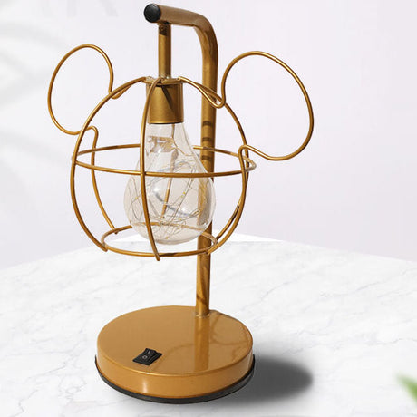 WhimsiMouse Wire Cage LED-lampa – Lekfull Charm, Vintage Glow MILA Sverige