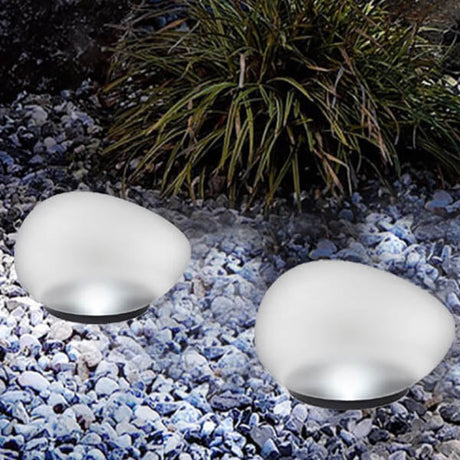 Rayvia Solar Pebble LED Landskapsljus - Modern Utomhus Solar Trädgårdsbelysning Carvallo
