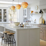 Handgjord bamboohänglampa för ö Carvallo