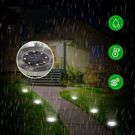 LED solcellsdrivna diskljus-Lights-Hemnix-Hemnix