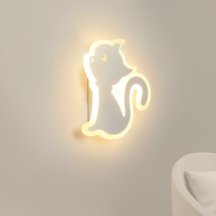 WhiskerGlow LED-vägglampa – lekfull kattinspirerad accent MILA Sverige
