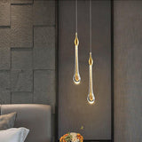 Modern skandinavisk LED-lampa i vattendroppsglas MILA Sverige