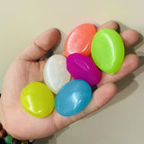 Carvallo Luminiva | 31 stycken | Ø 4,5 cm | Självlysande & Återanvändbar | För trädgård, väg & dekoration Carvallo