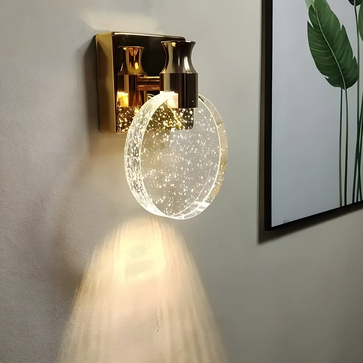 AuroraCrystal Light – Elegant Väggmonterad Kristallbelysning Carvallo