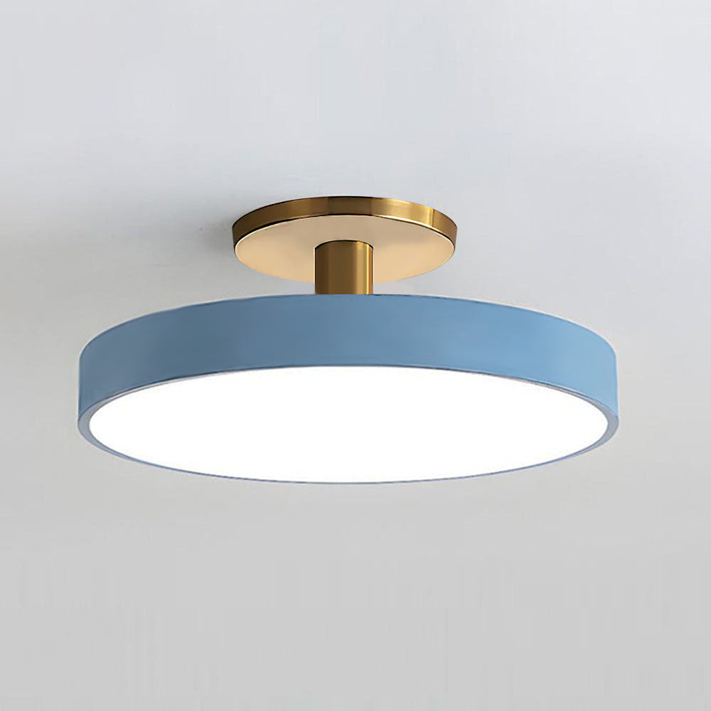 Modern Flush Mount Ceiling Light | 5.9×11.8–23.6 in | LED Rund Armatur | Hårdvara + Akryl | Brick by Brick Carvallo