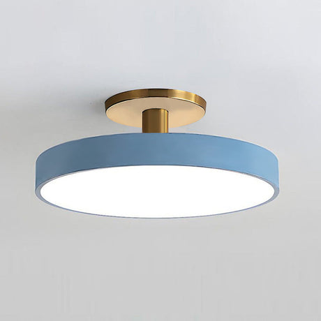 Modern Flush Mount Ceiling Light | 5.9×11.8–23.6 in | LED Rund Armatur | Hårdvara + Akryl | Brick by Brick Carvallo