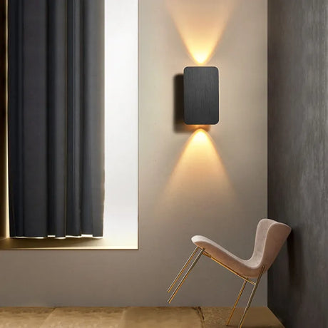 Vägglampa Modern Metall Rektangulär LED Inomhus Carvallo