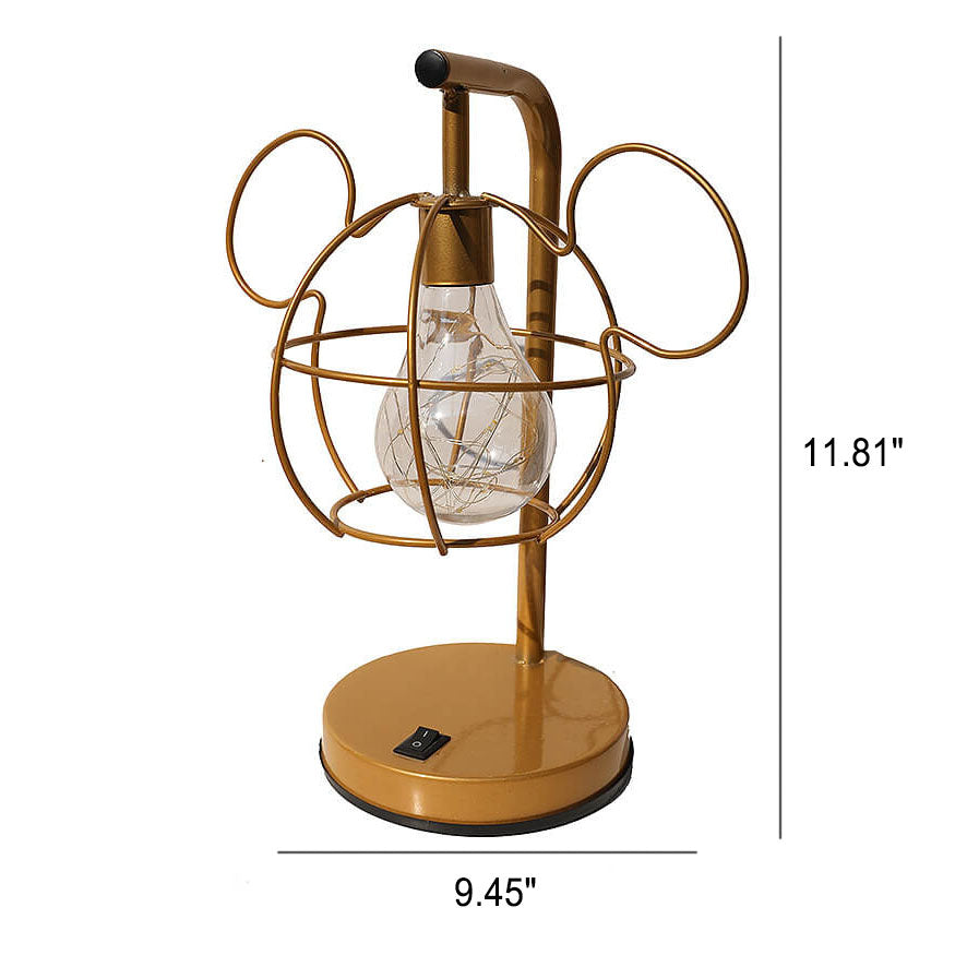 WhimsiMouse Wire Cage LED-lampa – Lekfull Charm, Vintage Glow MILA Sverige