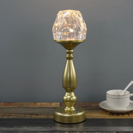 Retro kreative Gem-Säulen-Plastik-Metall-LED-Touch-Tischlampe MILA Sverige