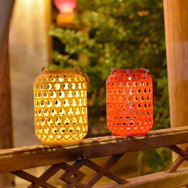 Modern vattentät Solar LED Woven Lantern MILA Sverige