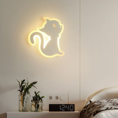 WhiskerGlow LED-vägglampa – lekfull kattinspirerad accent MILA Sverige