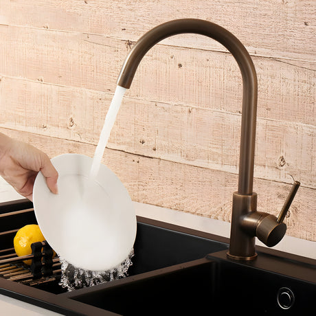 TapWise Köksblandare – Enkel Spaksmixer Tillverkad av Solitt Mässing Carvallo