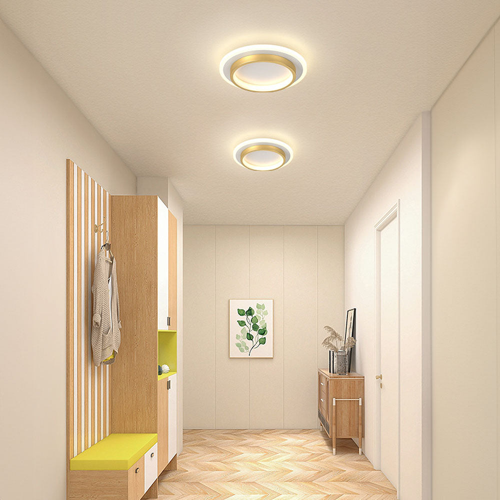 Elegant LED Hallway Ceiling Lamp | 8.3" eller 9.4" Metall & Akryl Armatur | Energisparande | Brick by Brick Carvallo