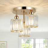 Elegant Modern Crystal Semi-Flush Taklampor Carvallo
