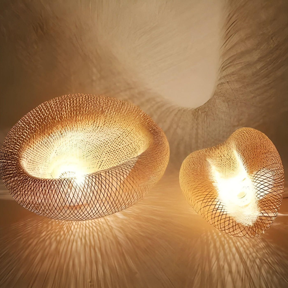 Rattan Hängande Lampa – Dekorativ Pendellamp i Bambus för Stiliga Utrymmen Carvallo