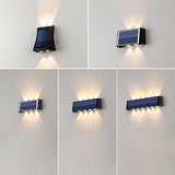 Carvallo Modern Solar-LED-Wall Light for Outdoor | Rectangular Design | IP56 Waterproof | Various Sizes & Light Intensities Carvallo