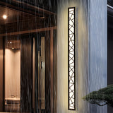 Utomhus Vattentät Vägglampa | 15.7–59 x 3.1 in | LED IP65 Lång Järn & Akryl Exteriör Armatur | Brick by Brick Carvallo