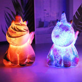 UnicornGlow | Handmålad 3D-tryckt LED-nattlampa MILA Sverige