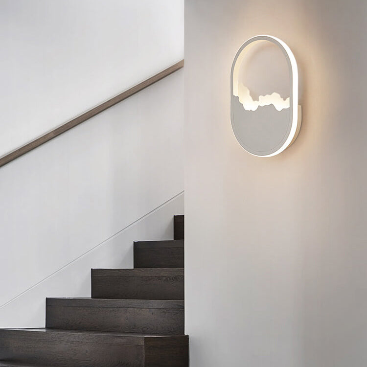 WaveGlow - Ovalt LED-vägglampa med vågdesign Carvallo