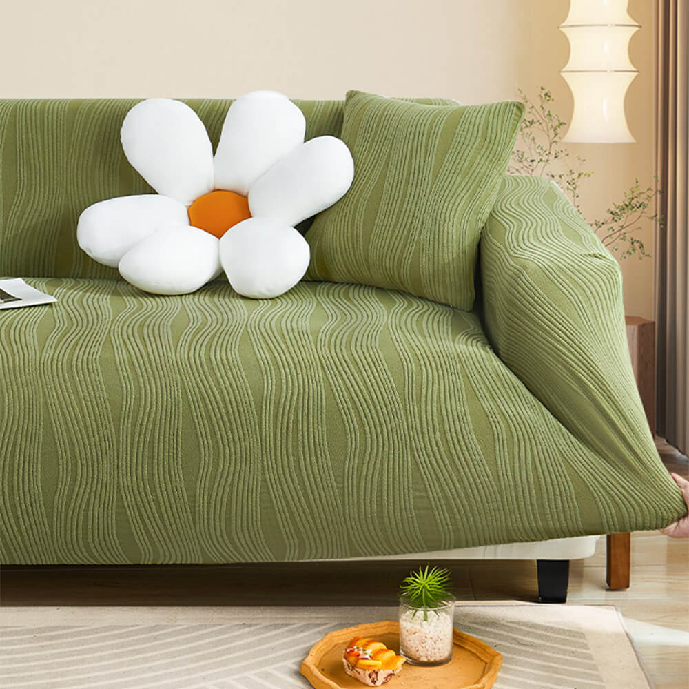 Jacquard Stretch Full-Cover Anti-scratch Soffaöverdrag Mjuk Djurvänlig Carvallo