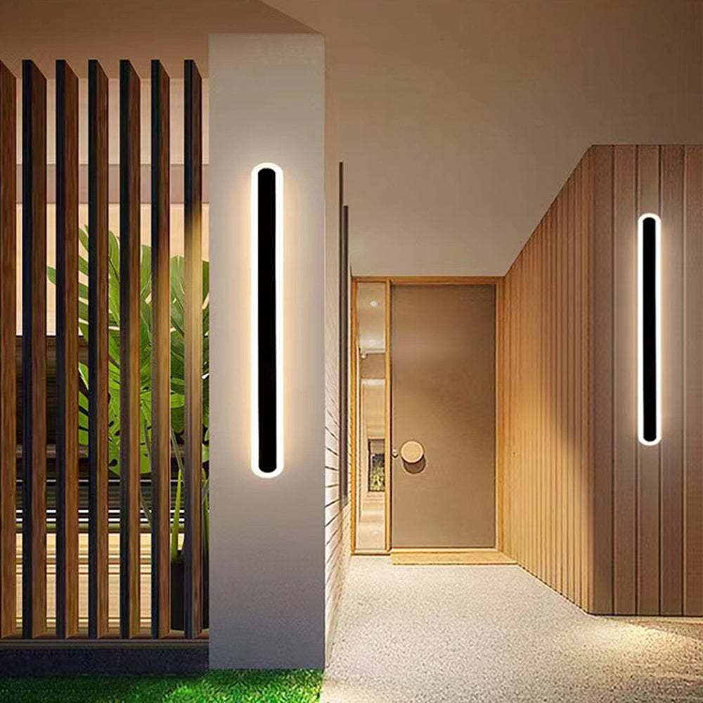 Utomhusvägglampa Modern Svart Vattentät Lampa Carvallo