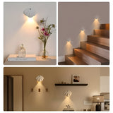 Rörelse sensor LED-lampa – Trådlös & dimbar | USB-uppladdningsbar för trappor & inomhus Carvallo