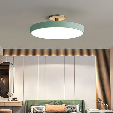 Modern Flush Mount Ceiling Light | 5.9×11.8–23.6 in | LED Rund Armatur | Hårdvara + Akryl | Brick by Brick Carvallo