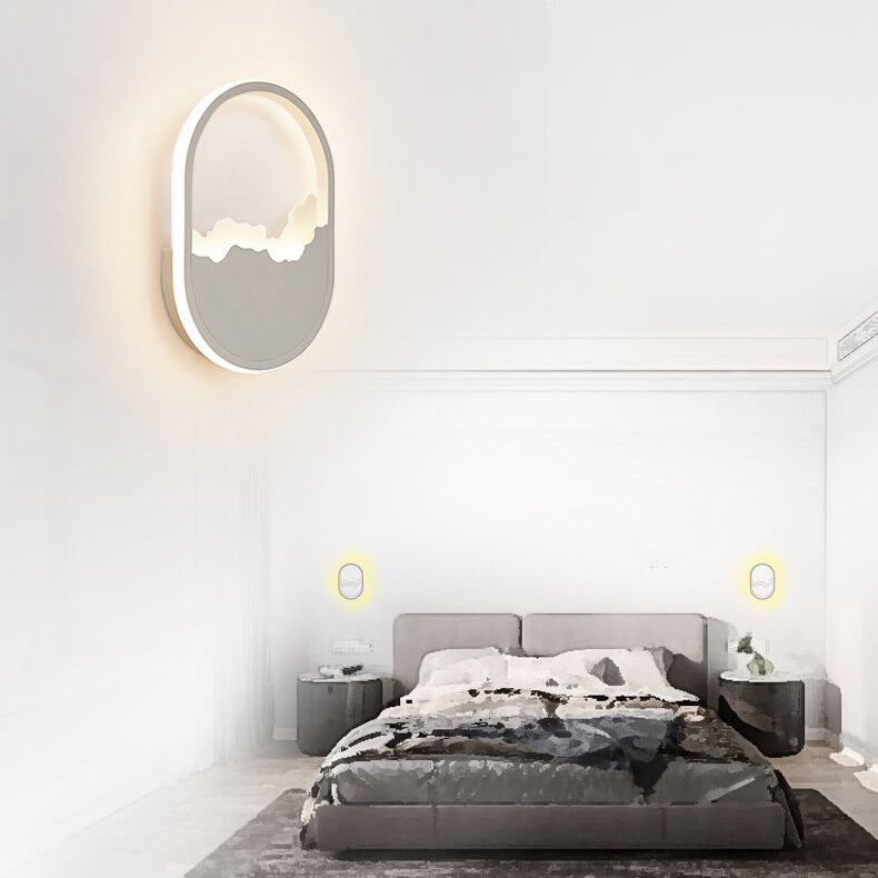 WaveGlow - Ovalt LED-vägglampa med vågdesign Carvallo