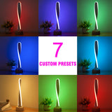 Japanskinspirerad LED-bordslampa – Elliptisk spiraldesign MILA Sverige