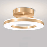 Modern Iron Hallway LED Ceiling Light | 7.87–19.68 in Diameter | Gold Finish Minimalist | Fixture | Brick by Brick Carvallo