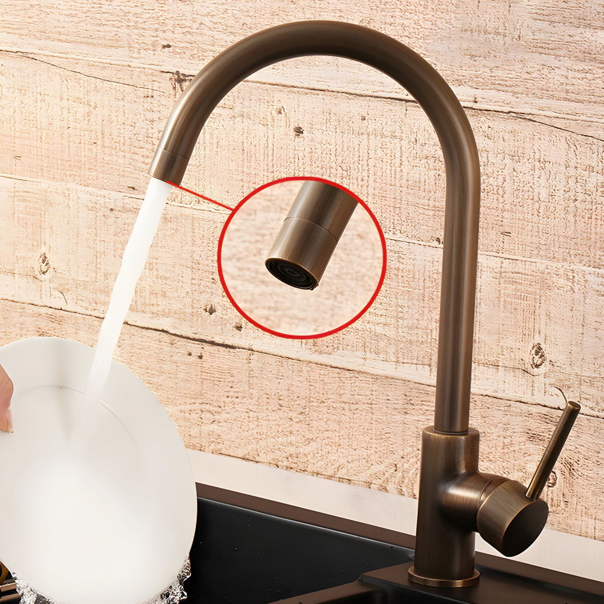 TapWise Köksblandare – Enkel Spaksmixer Tillverkad av Solitt Mässing Carvallo