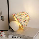 Elegant keramisk bordslampa – Vintage blommig berlock MILA Sverige