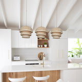 Handgjord bamboohänglampa för ö Carvallo