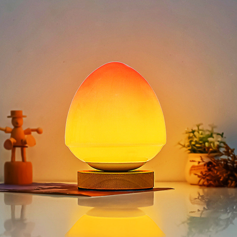 Modern Peach Glass LED-lampa – USB-uppladdningsbar MILA Sverige