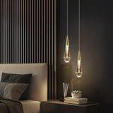 Modern skandinavisk LED-lampa i vattendroppsglas MILA Sverige